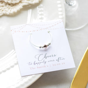 Gold Wedding Favor Gift Ideas - Stemware Charms - @PlumPolkaDot 