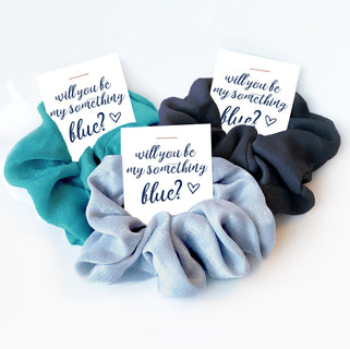 Ask Bridesmaid Gift, Will You Be My Something Blue, Hair Scrunchie Bridesmaid Proposal Gift, Bridesmaid Box Items, Bridal Party Favor
