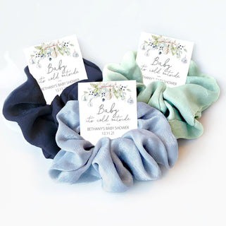 Baby It&#39;s Cold Outside Baby Shower Favors, Hair Scrunchie Favor, Christmas Baby Shower Guest Gifts, Winter Baby Shower Thank You - AW100
