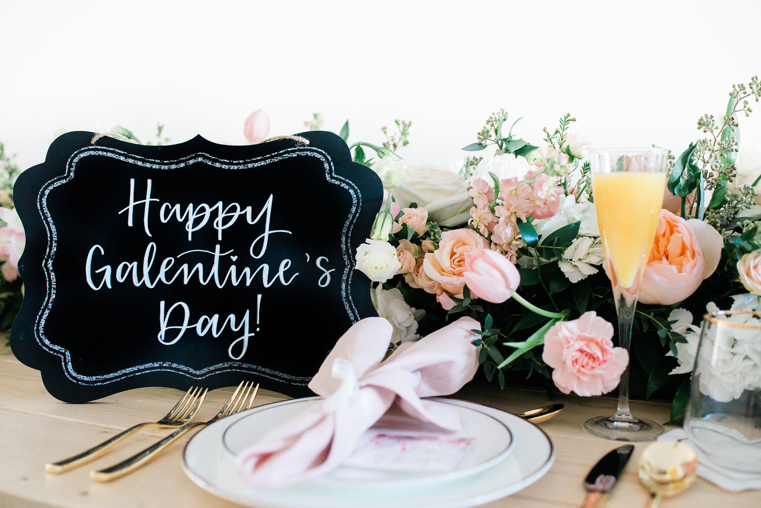 Give your Galentine’s celebration an elegant makeover that your gals won’t forget