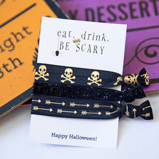 Halloween Party Supplies - Spooky Black Skulls - Class Favors - @PlumPolkaDot 
