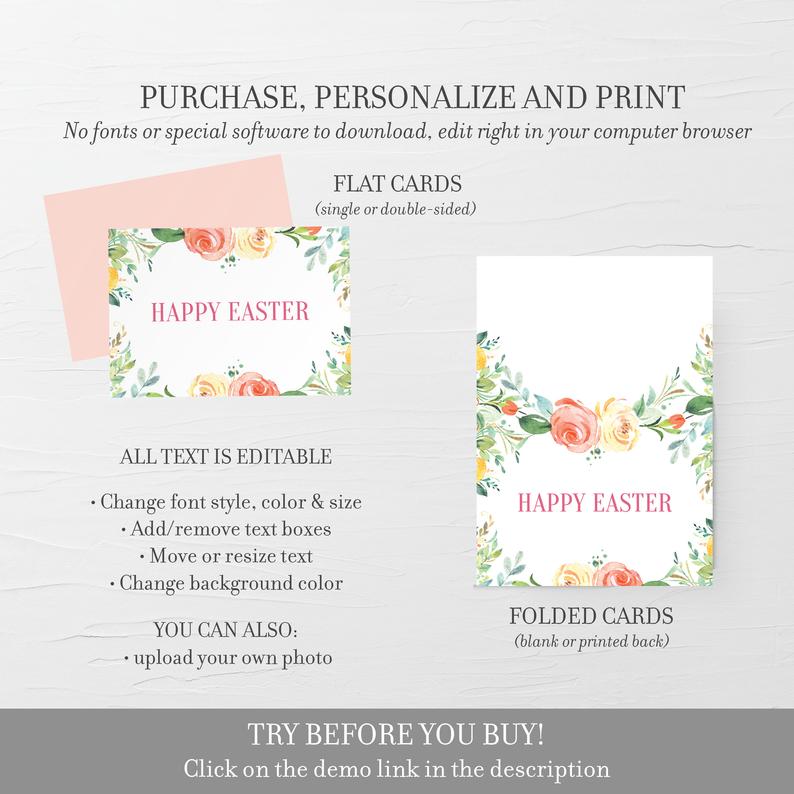 Easter Greeting Card Template, Printable Easter Note Card, Folded and - PlumPolkaDot easter-greeting-card-template-printable-easter-note-card-folded-and-plumpolkadot