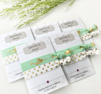 Mermaid Party Favors for Girls, Hair Tie Party Favors for Kids, Mermaid Birthday Party Favors, Mermaid Party Decor, Birthday Party Supplies - @PlumPolkaDot 