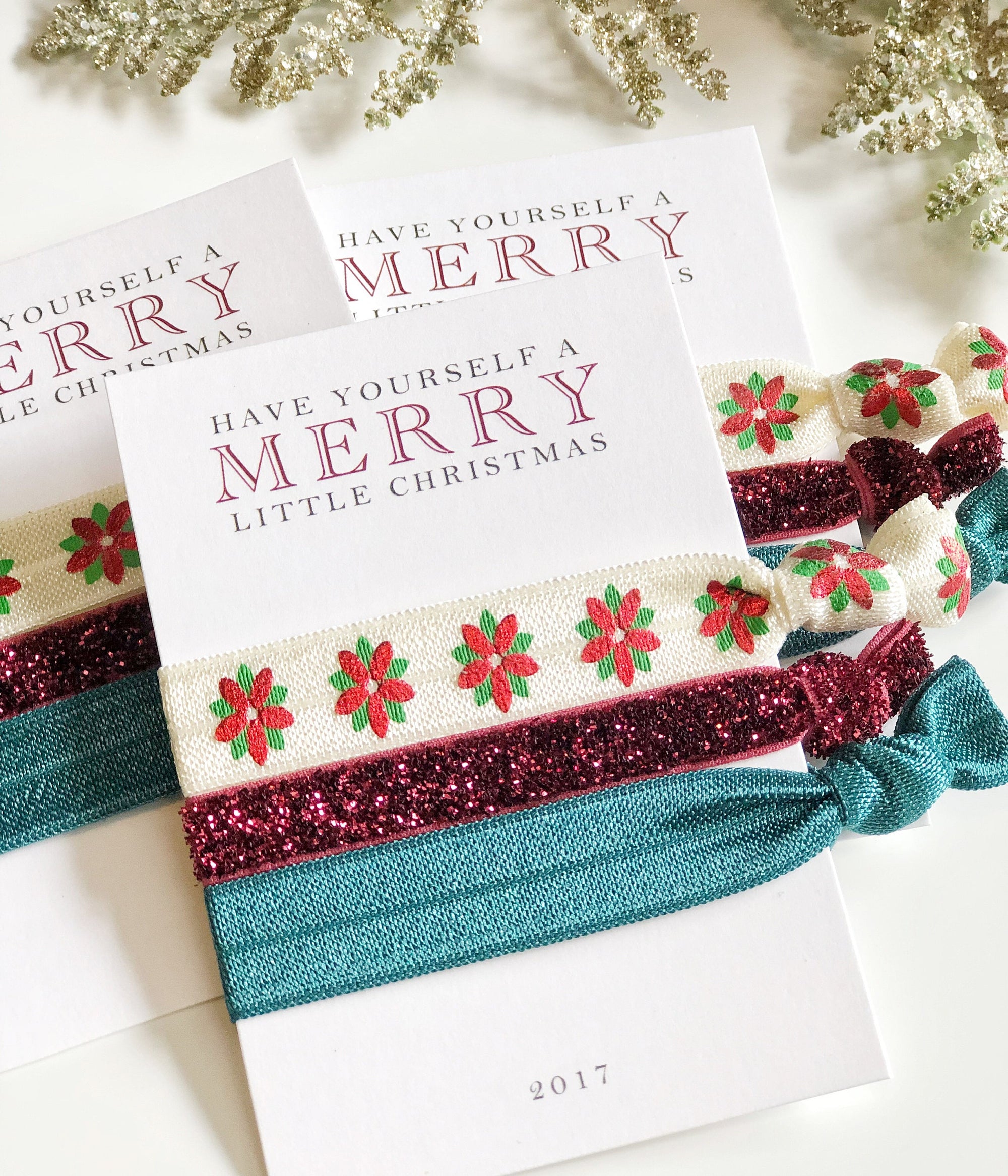 Christmas Gifts for Friends, 2021 Christmas Party Favors for Women, Unique Girl Friend Gifts, Teacher Christmas Gifts, Christmas Hair Ties