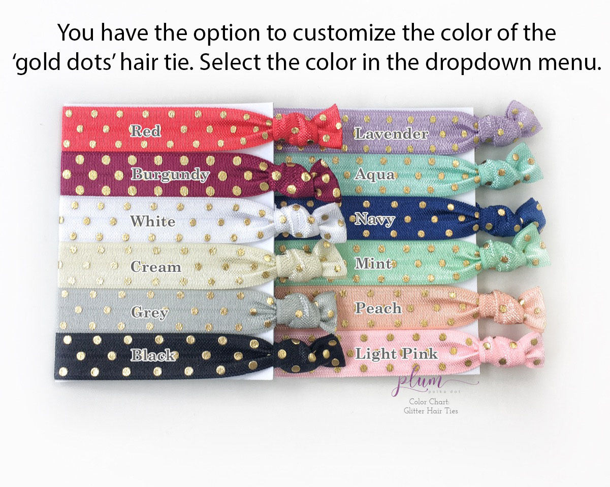 Christmas Gifts for Friends, Christmas Party Favors for Women, Girl Friend Gifts, Unique Gifts for Women, Christmas Hair Ties - @PlumPolkaDot 