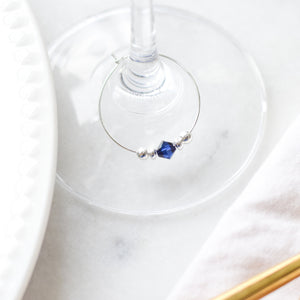 Purple and Orange Wedding Favors, Orange and Purple Wedding Favors, Autumn Wedding Favors Table Decor, Swarovski Crystal Wine Charms - @PlumPolkaDot 