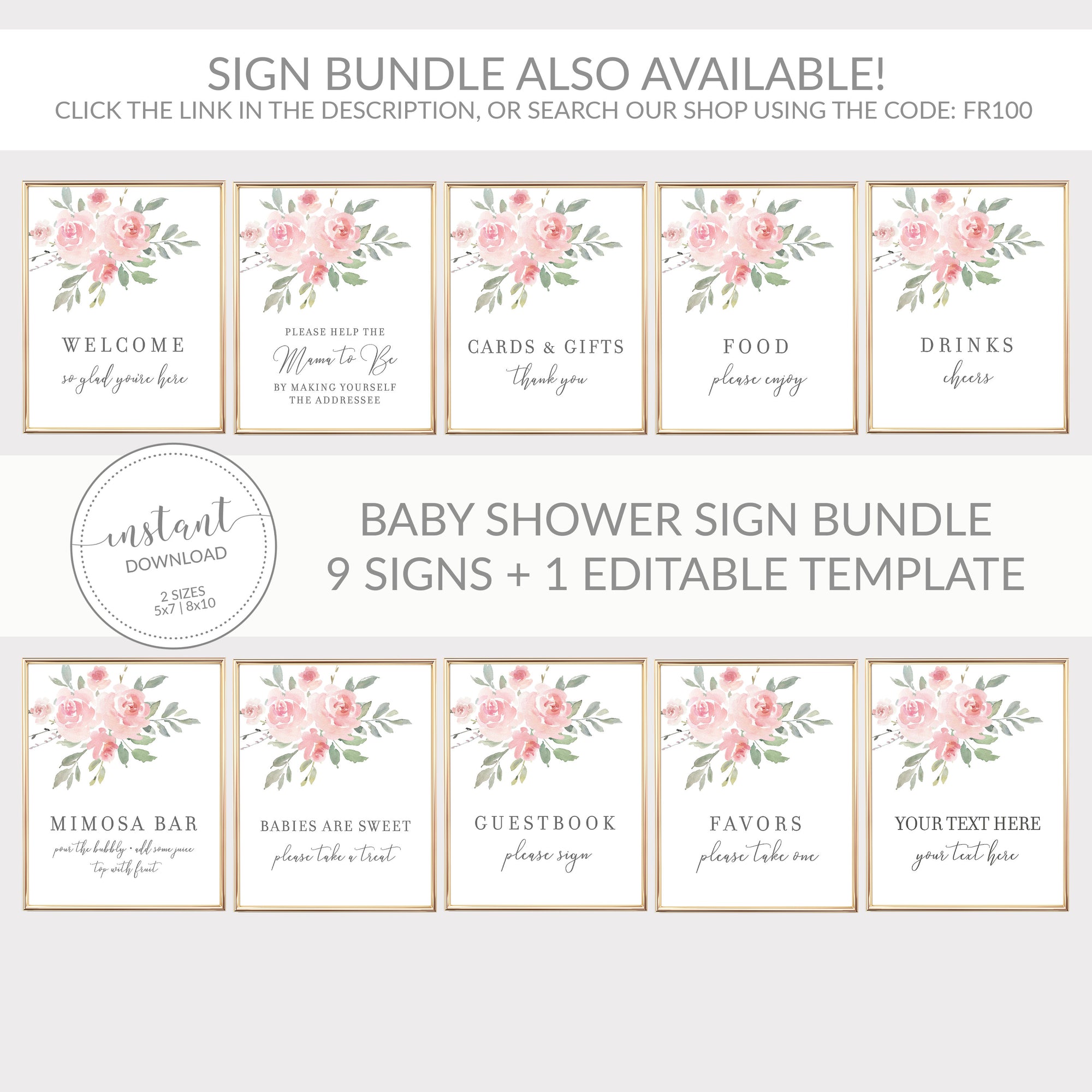 Blush Pink Floral Babies Are Sweet Sign, Printable Baby Shower Treat a - PlumPolkaDot blush-pink-floral-babies-are-sweet-sign-printable-baby-shower-treat-a-plumpolkadot