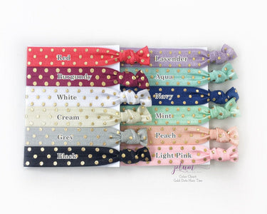 Will You Be My Bridesmaid Hair Ties, Bridesmaid Proposal, I Couldn't Tie The Knot Without You Hair Ties, Flower Girl and Bridesmaid Gift - @PlumPolkaDot 