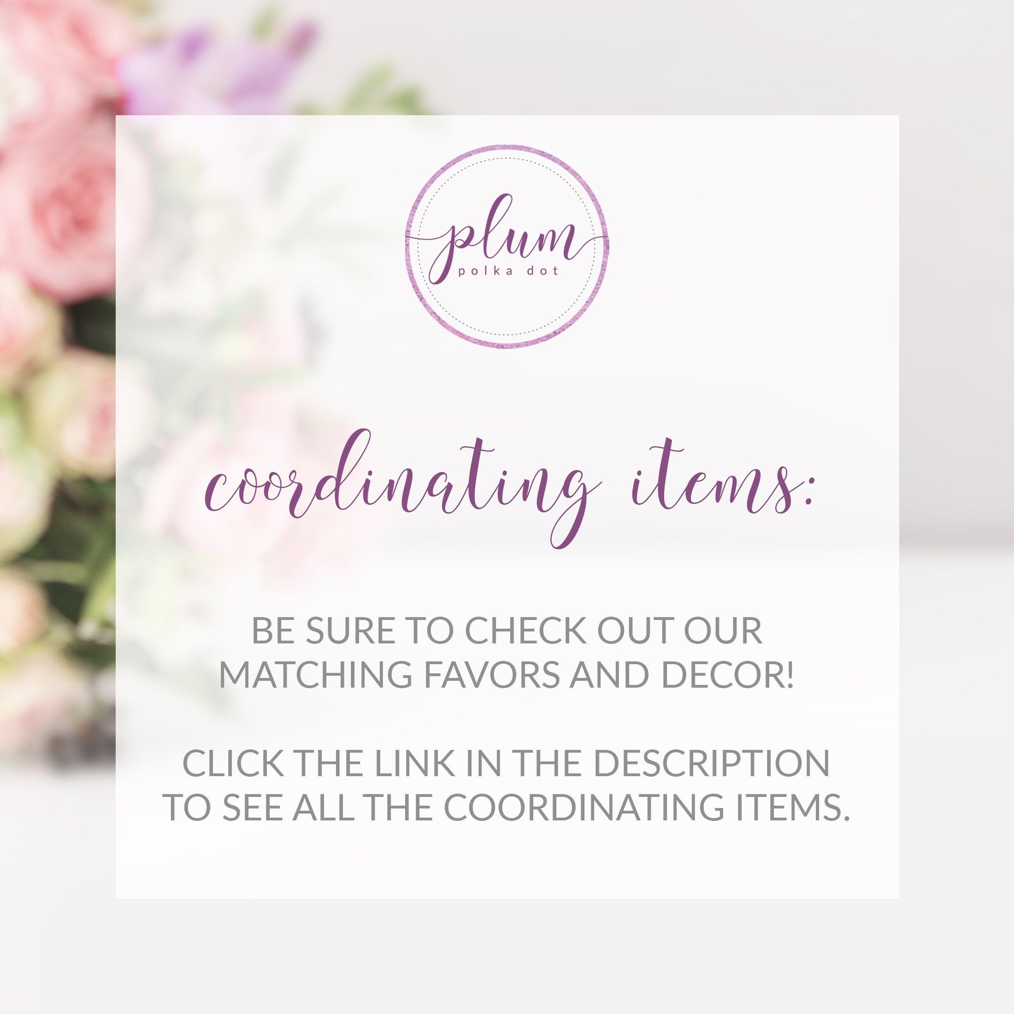 Food Sign Printable, Floral Bridal Shower Decorations, Pink Baby Shower Supplies, DIGITAL DOWNLOAD - FR100 - @PlumPolkaDot 