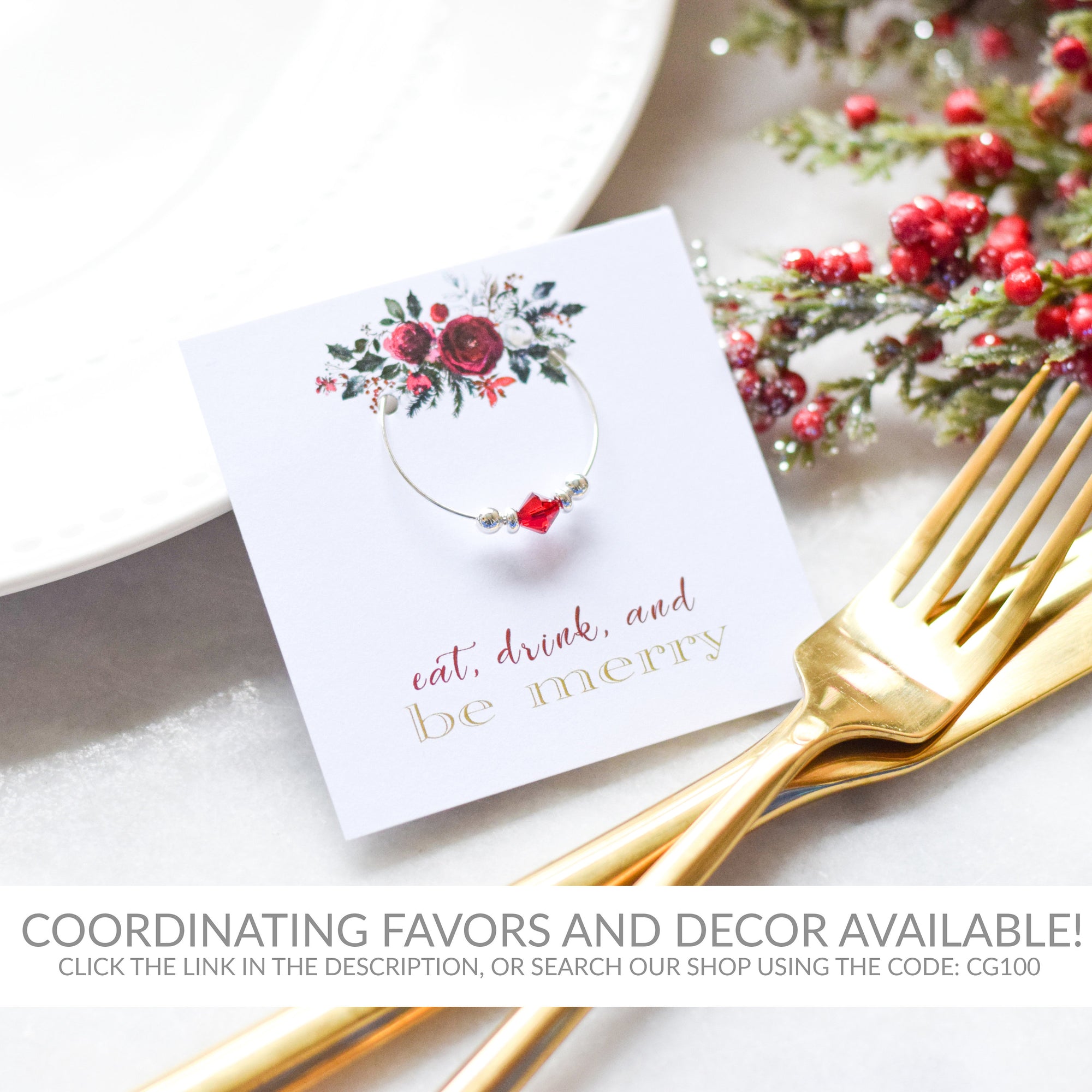 Christmas Party Food Sign Printable, Christmas Bridal Shower Sign, Holiday Party Printable Decorations, INSTANT DOWNLOAD - CG100 - @PlumPolkaDot 
