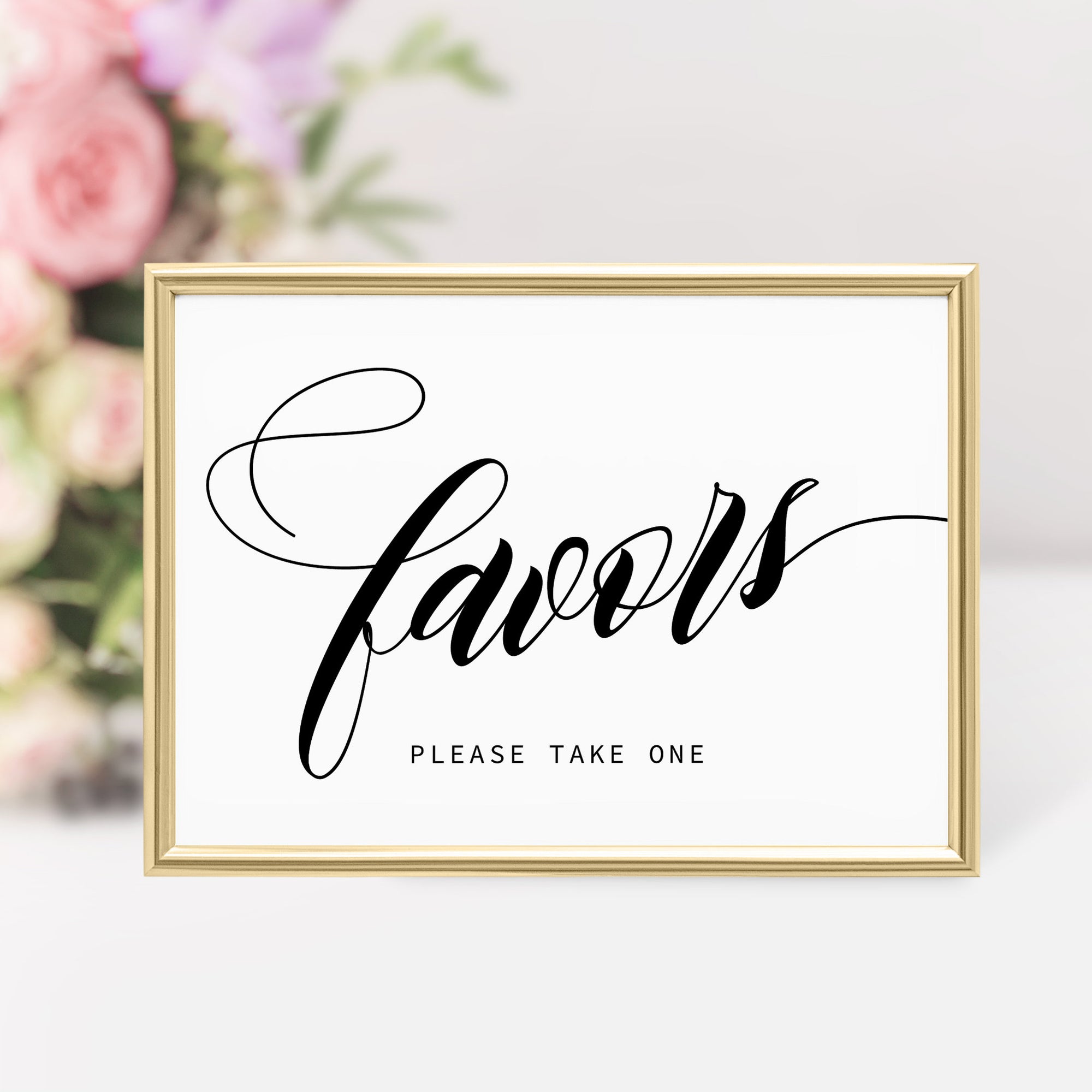 Black Script Favor Sign Printable, Minimalist Wedding Signs,INSTANT DO - PlumPolkaDot black-script-favor-sign-printable-minimalist-wedding-signs-instant-do-plumpolkadot