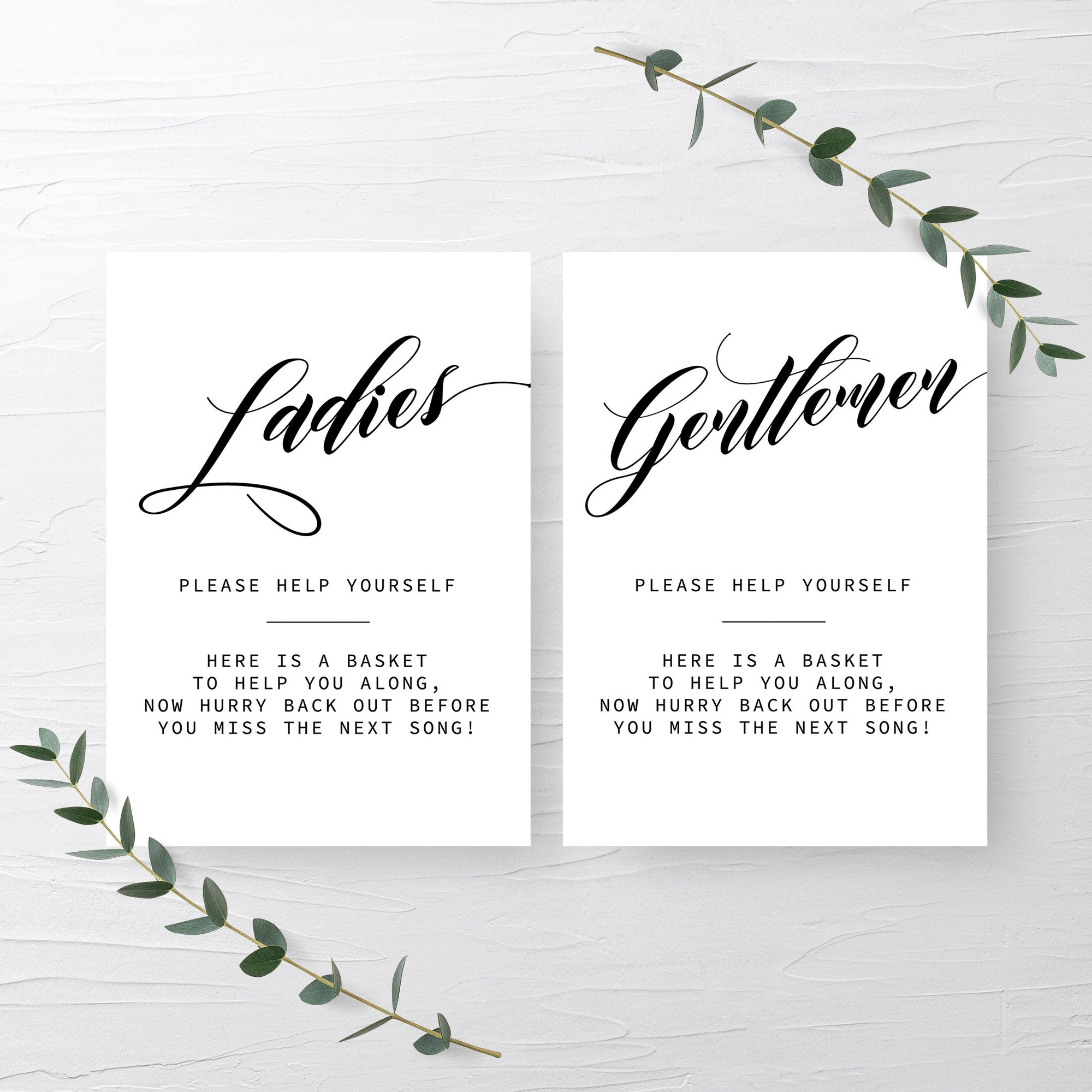 black-script-wedding-bathroom-basket-sign-printable-minimalist-ladies-plumpolkadot for Free Printable Wedding Bathroom Sign Black Script Wedding Bathroom Basket Sign, Printable Minimalist Ladies - PlumPolkaDot for Free Printable Wedding Bathroom Sign