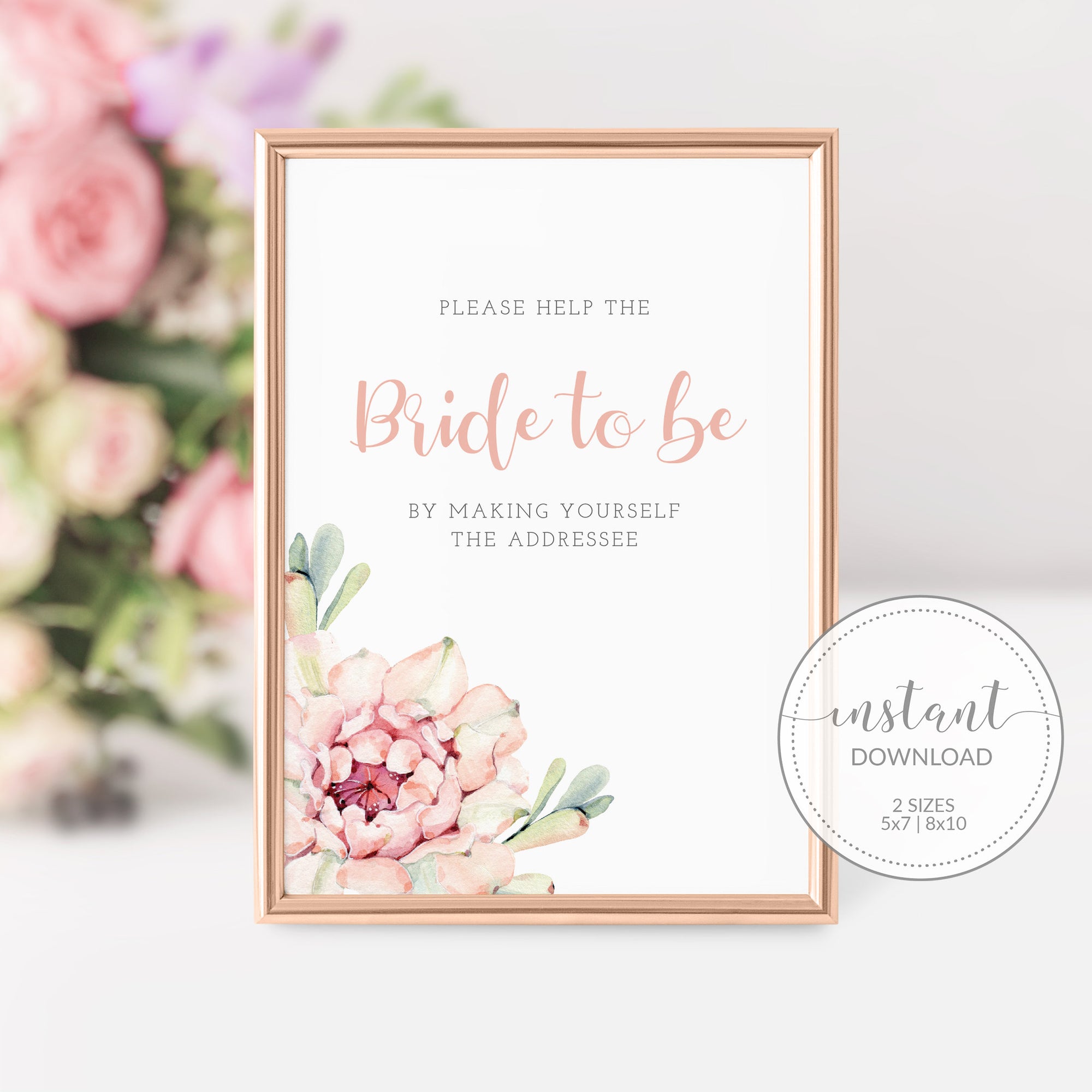 succulent bridal shower Succulent Bridal Shower Address an Envelope Sign, Printable Cactus Hel
