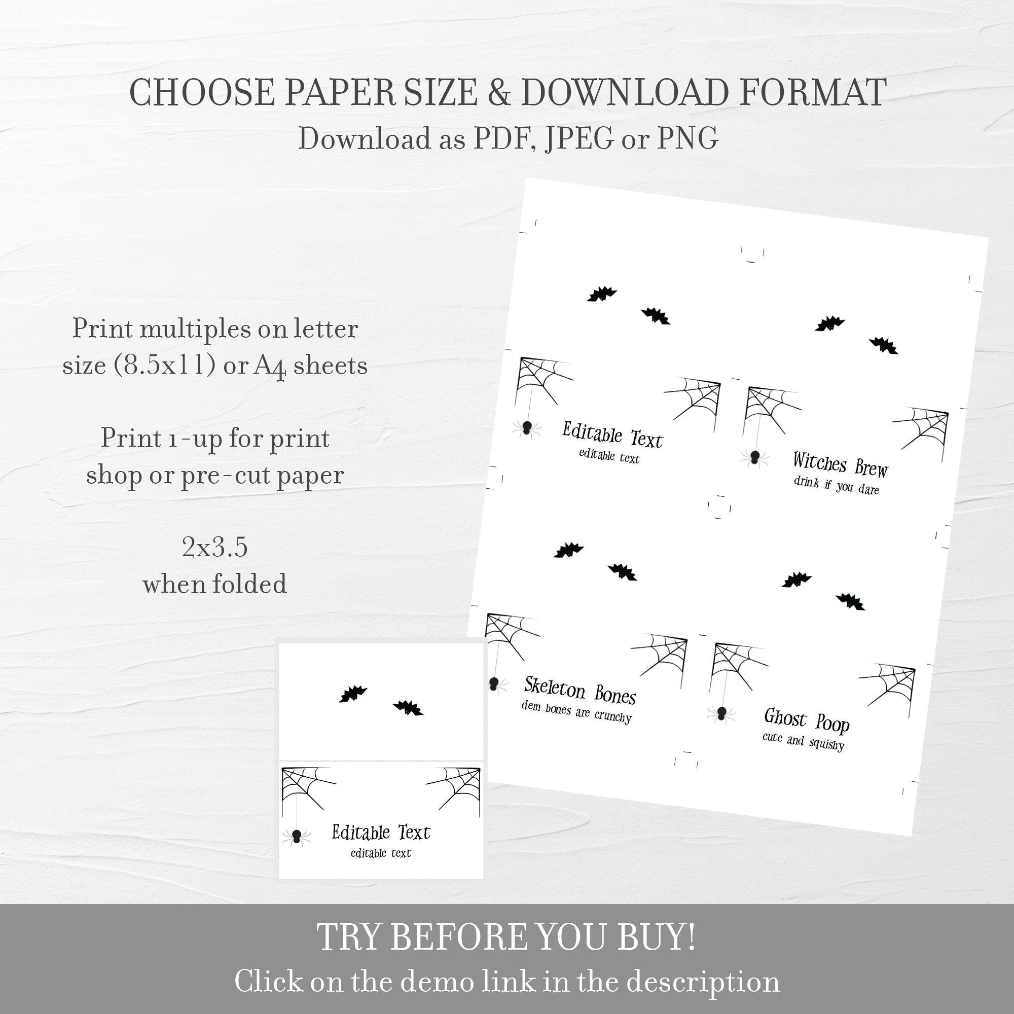 Halloween Food Label Template halloween-food-label-template