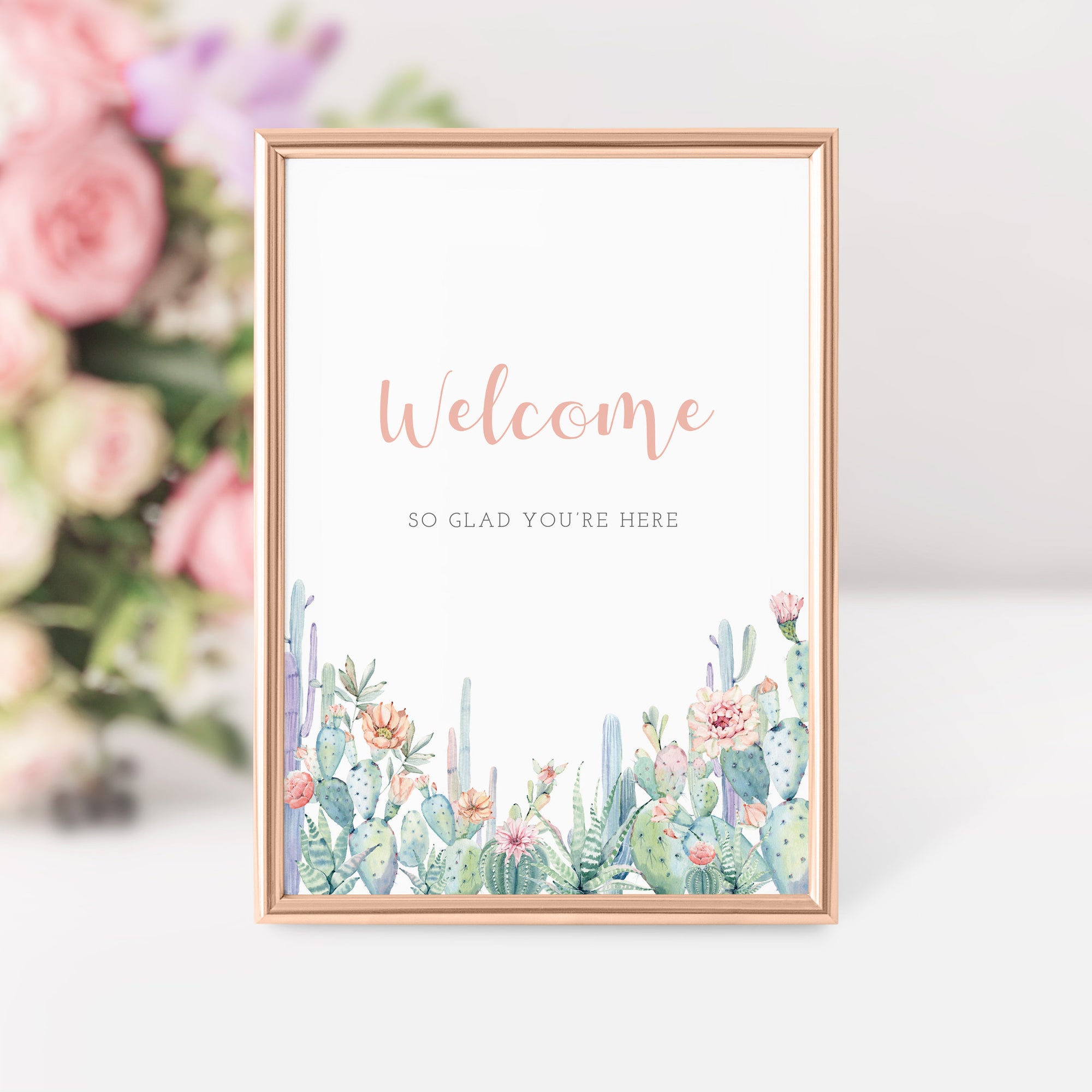 succulent garden sign Succulent Welcome Sign Printable, Cactus Welcome Sign, INSTANT DOWNLOA