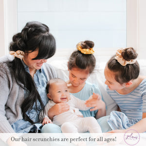 Hair Scrunchies Baby Shower Favors Gender Neutral, Unique Baby Shower Favors, Baby Shower Supplies, Oh Baby Shower Favors - @PlumPolkaDot 