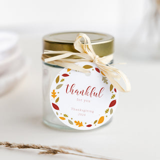 Thanksgiving Favors Tag Template, Thanksgiving Tags, Thankful For You, Thanksgiving Gift Tag Printable, Editable DIGITAL DOWNLOAD FL100