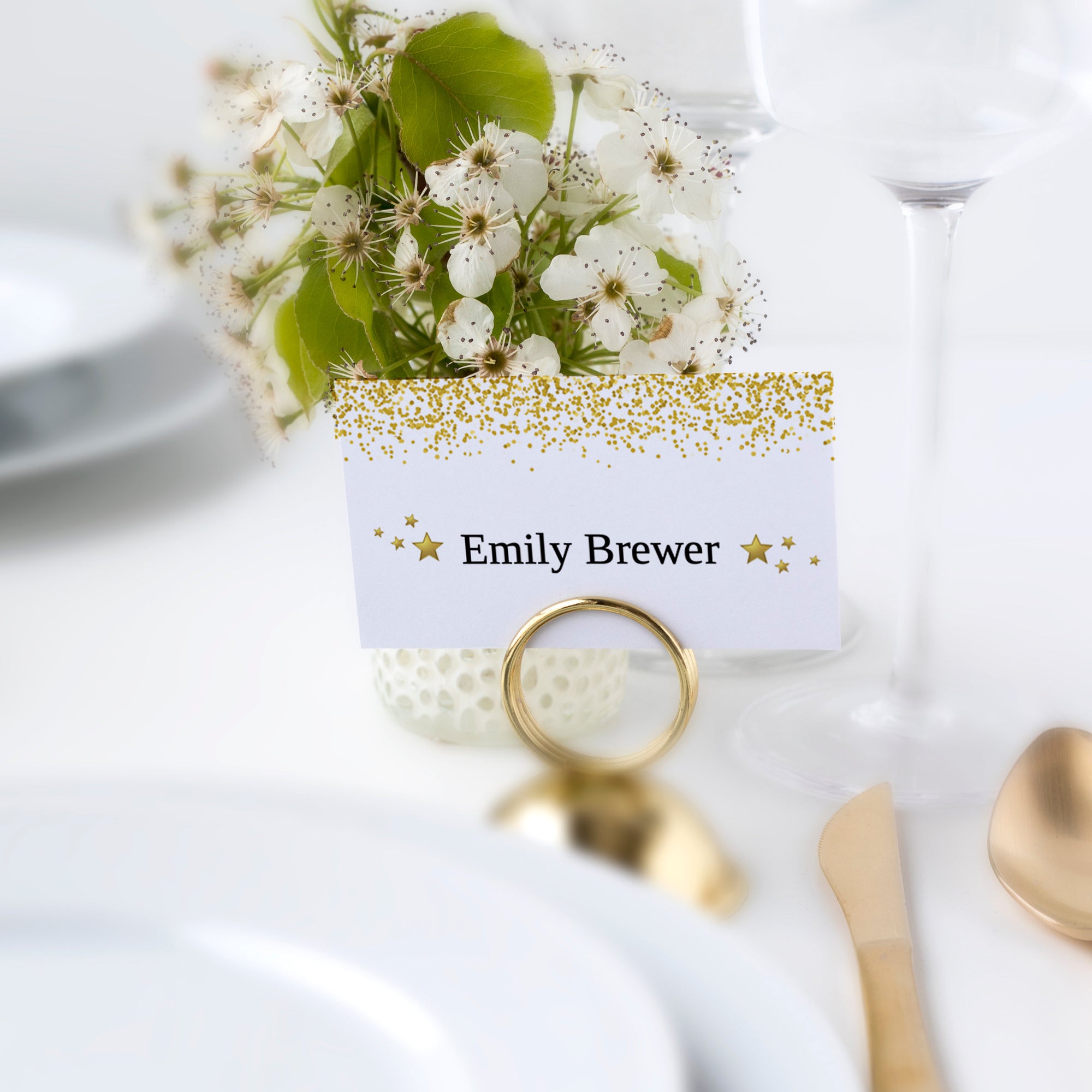 2020 New Years Eve Place Cards Template, Printable New Years Eve Decorations, Personalized New Years Name Cards, DIGITAL DOWNLOAD - NY100