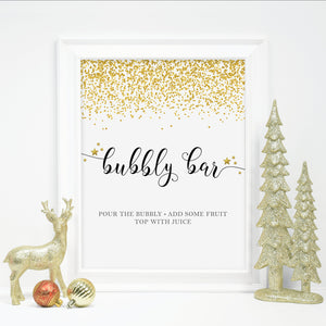Bubbly Bar Sign Printable, New Years Eve Decorations, 2020 New Years Eve Party Signs, Holiday Mimosa Bar Sign, DIGITAL DOWNLOAD NY100