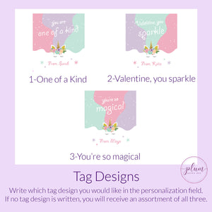 Unicorn Valentine Card with Scrunchie, Unicorn Valentine&#39;s Day Gift for Friends, Unicorn Valentine Gift, Unicorn Valentine&#39;s Day Party Favor