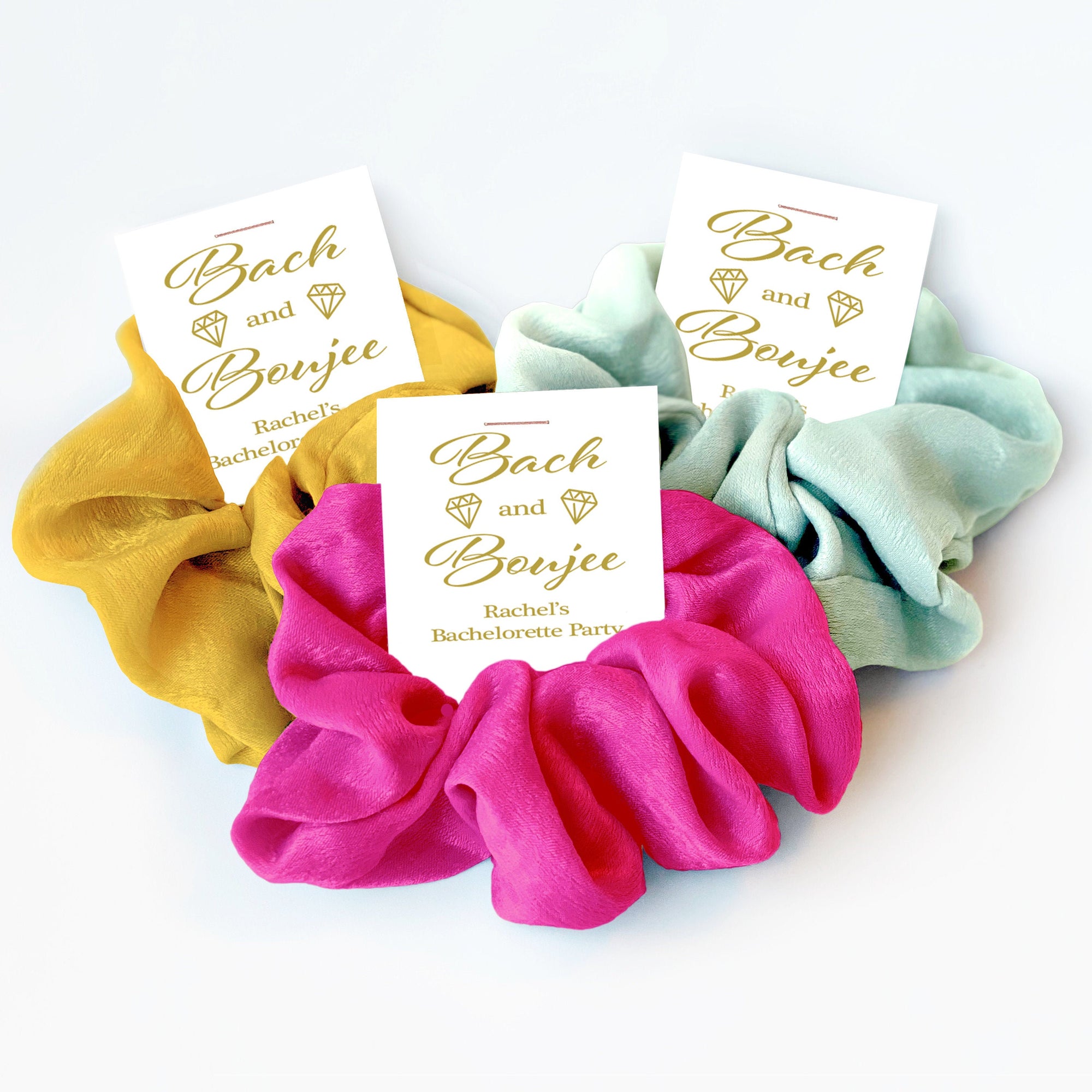 Bach and Boujee Bachelorette Party Favors, Hair Scrunchie Favors, Bride and Boujee, Bach and Boujee Party Favors