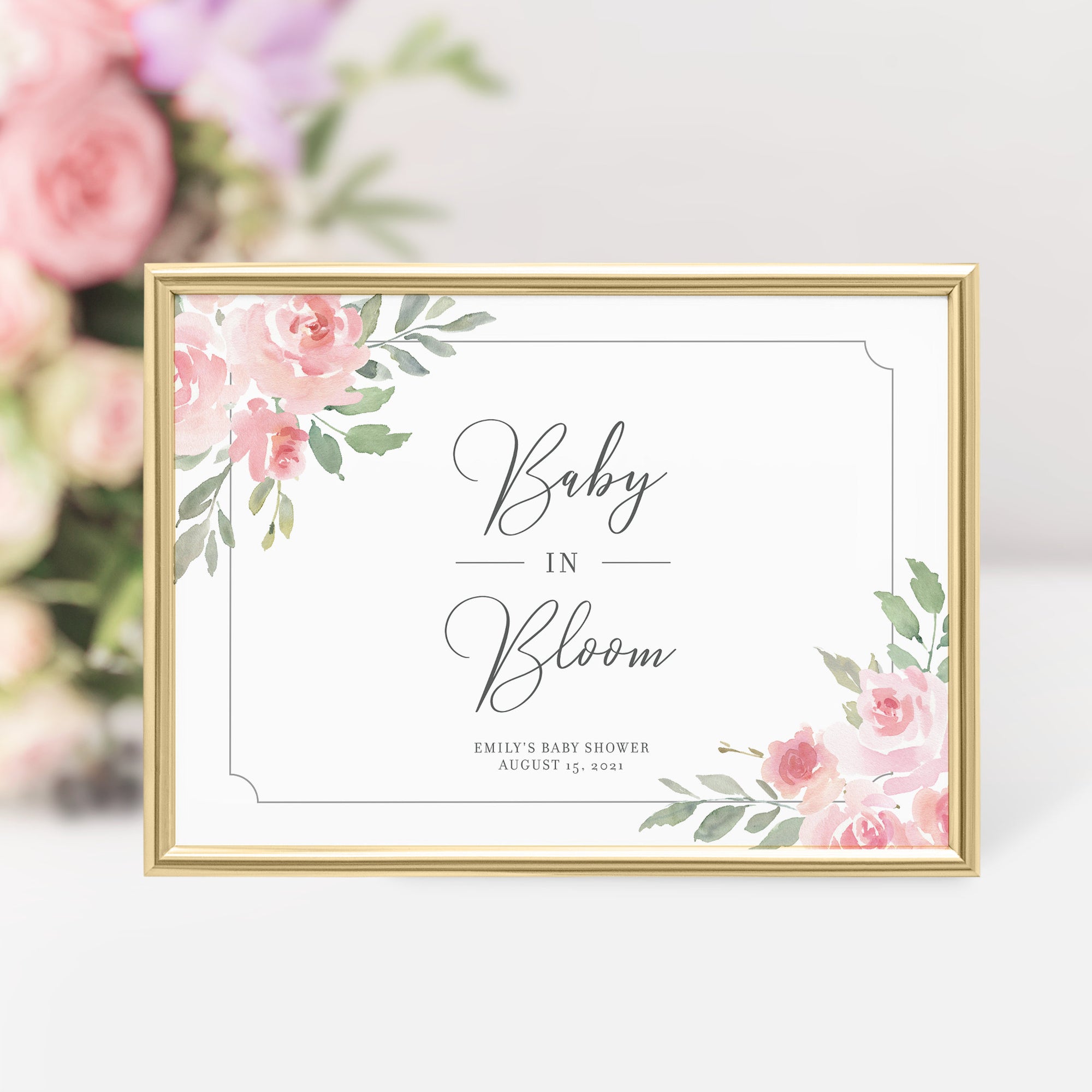 Blush Pink Floral Babies Are Sweet Sign, Printable Baby Shower Treat a -  PlumPolkaDot
