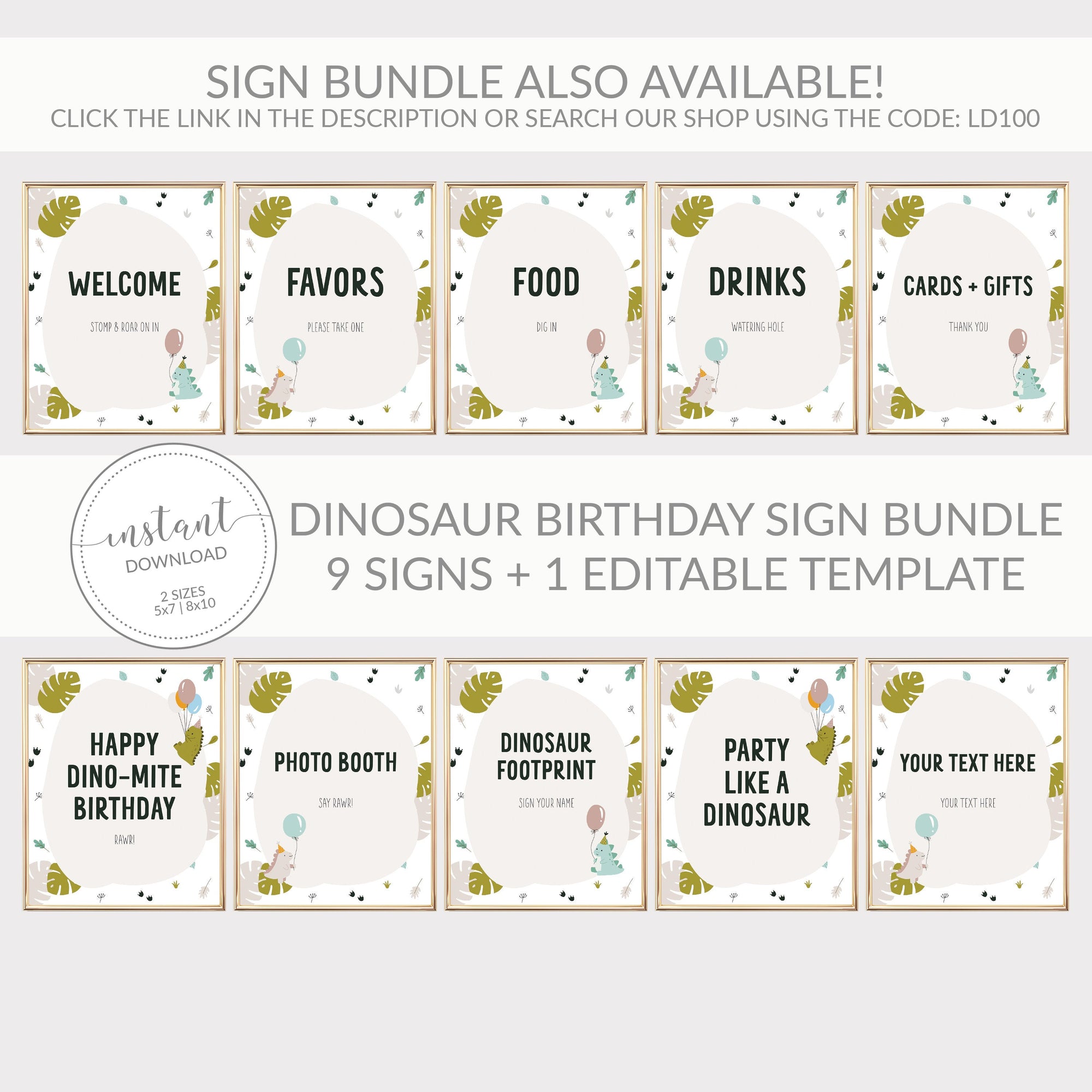 Dinosaur Birthday Invitation Girl Printable, Pink Dinosaur Invitation Template, Dinosaur Birthday Party Invite, DIGITAL DOWNLOAD LD100
