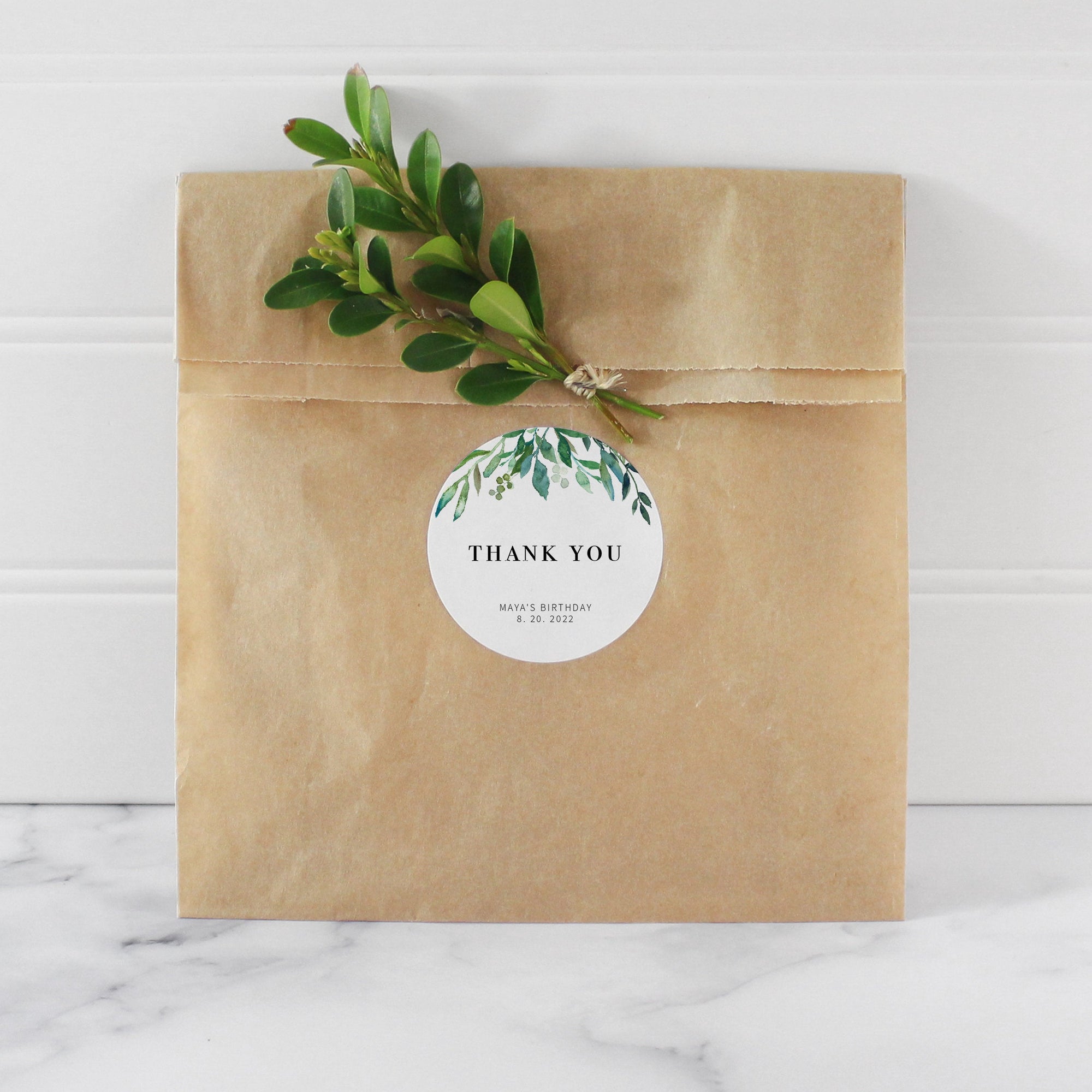 Greenery Favor Tags Printable Template, Greenery Birthday Party Favor Tags, Greenery Thank You Tags, Editable DIGITAL DOWNLOAD G100