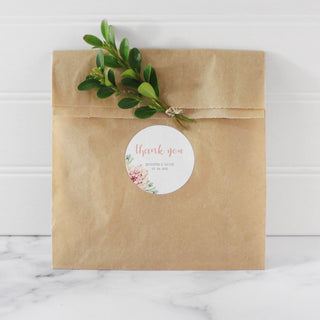 Printable Wedding Stickers Template, Succulent Wedding, Thank You Stickers Wedding, Personalised Stickers Wedding, DIGITAL DOWNLOAD CS100