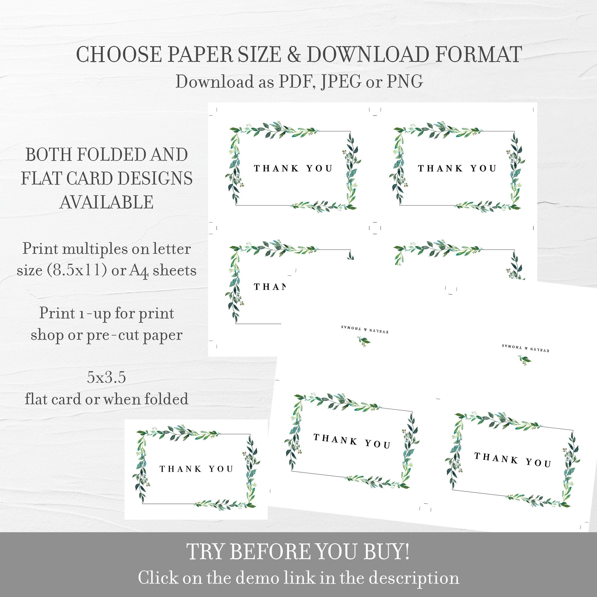 Note Cards - Print Templates - Free Download
