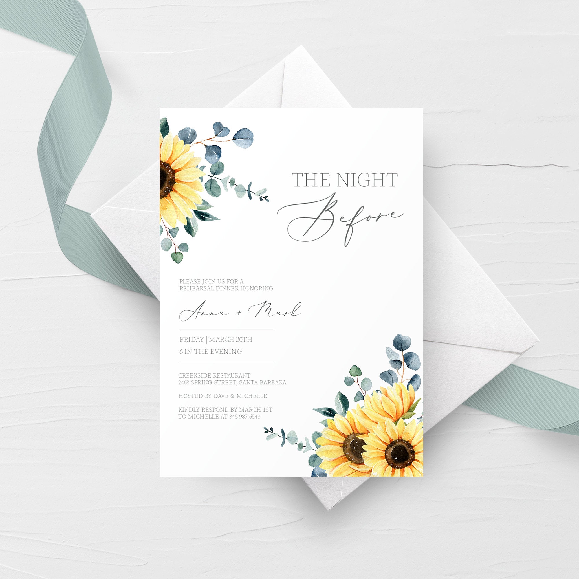 sunflower-wedding-rehearsal-dinner-invitation-template-printable-the-plumpolkadot for Free Printable Rehearsal Dinner Invitations Sunflower Wedding Rehearsal Dinner Invitation Template, Printable The - PlumPolkaDot for Free Printable Rehearsal Dinner Invitations