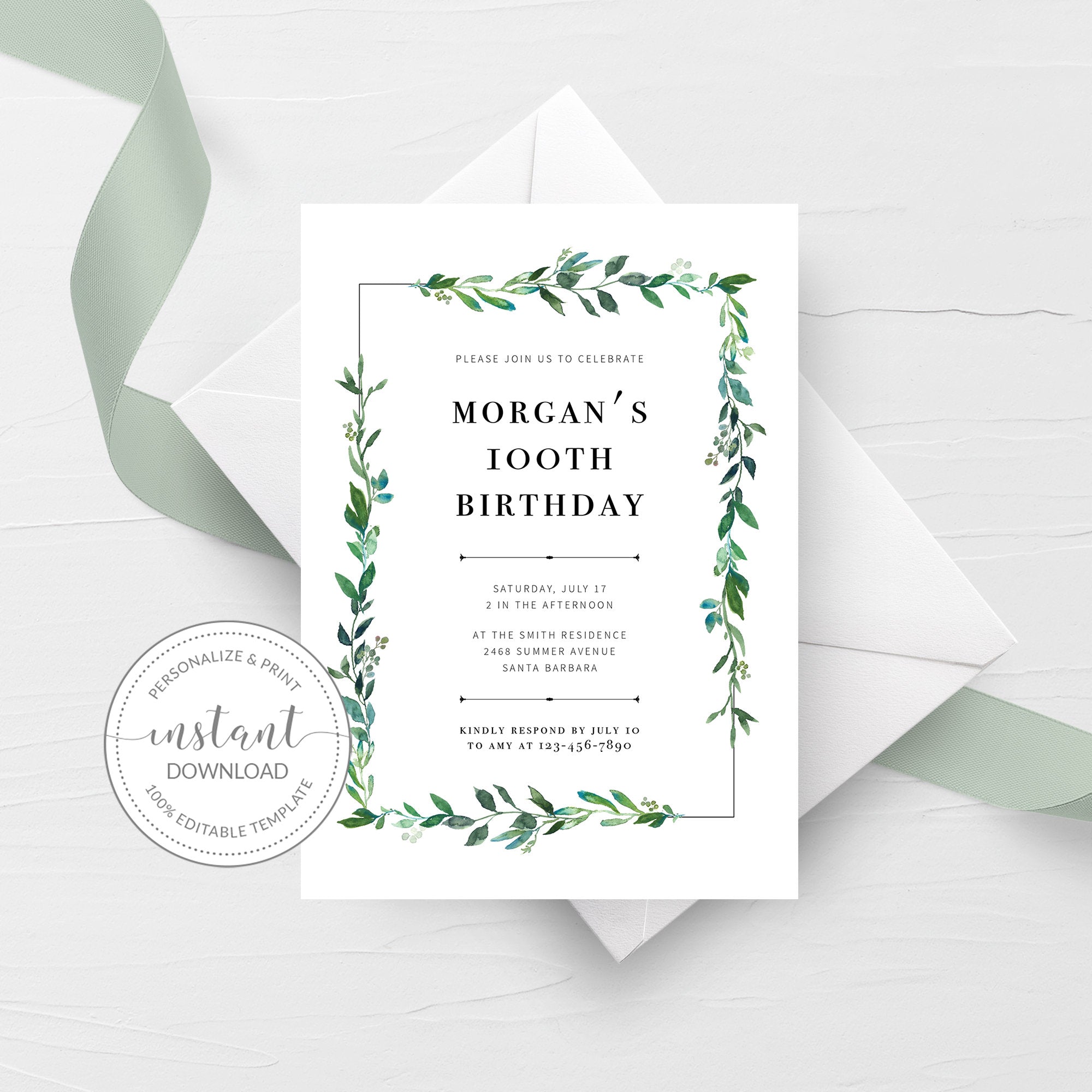 greenery-100th-birthday-invitation-template-printable-100th-party-inv-plumpolkadot