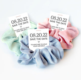 Save The Date, Hair Scrunchie Bridesmaid Proposal Gift, Bridesmaid Box Items, Flower Girl Proposal, Bridal Party Favor, Ask Bridesmaid Gift