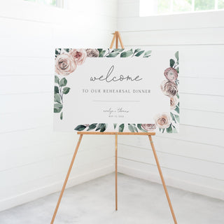 Welcome to Wedding Rehearsal Dinner Sign Template, Printable Wedding Rehearsal Signs, Wedding Rehearsal Welcome Sign, DIGITAL DOWNLOAD BR100