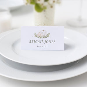 Fall Place Cards Template, Fall Wedding Place Cards, Fall Wedding Name Cards, Escort Cards, Printable Table Decor, INSTANT DOWNLOAD - PG100