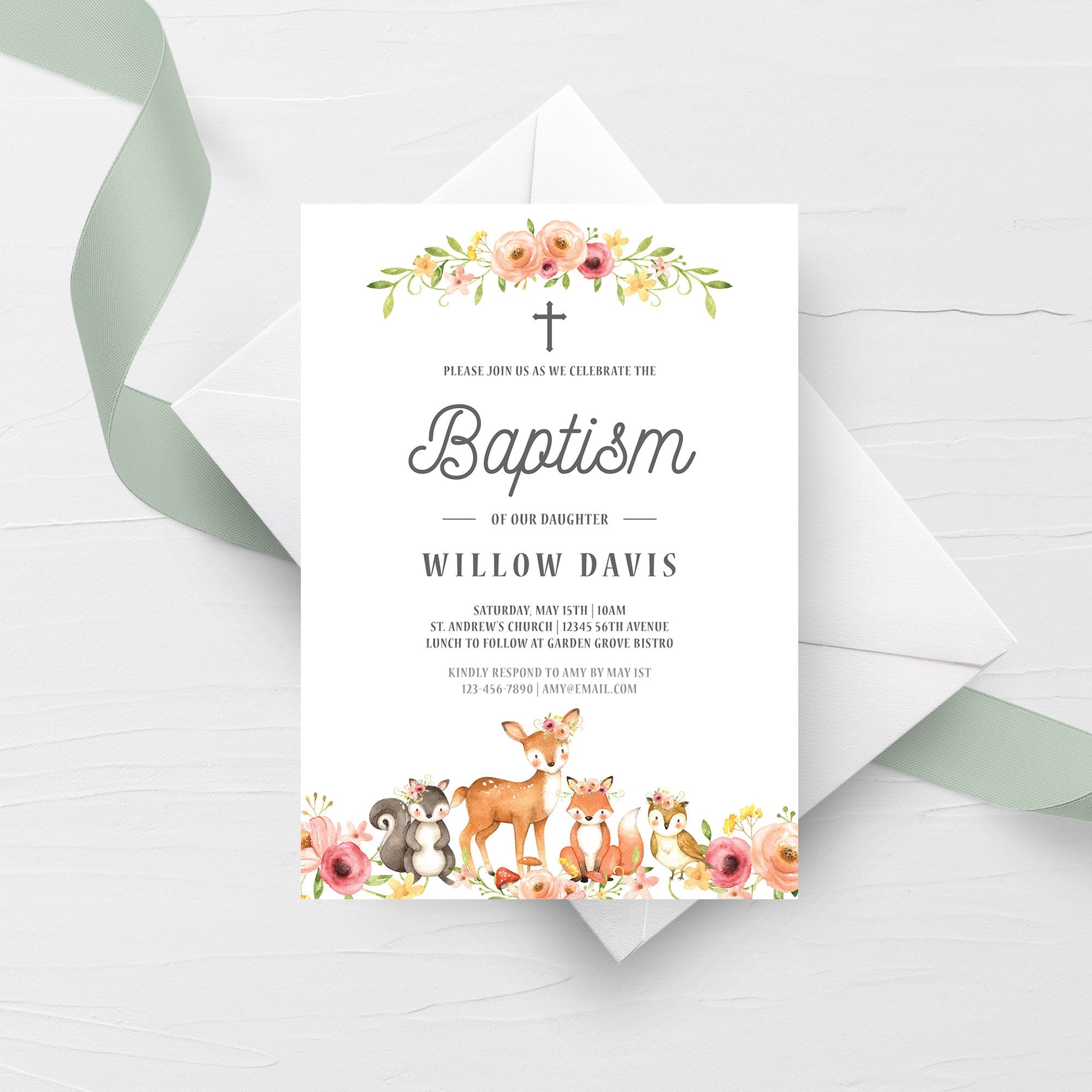 Printable Baptism Invitations