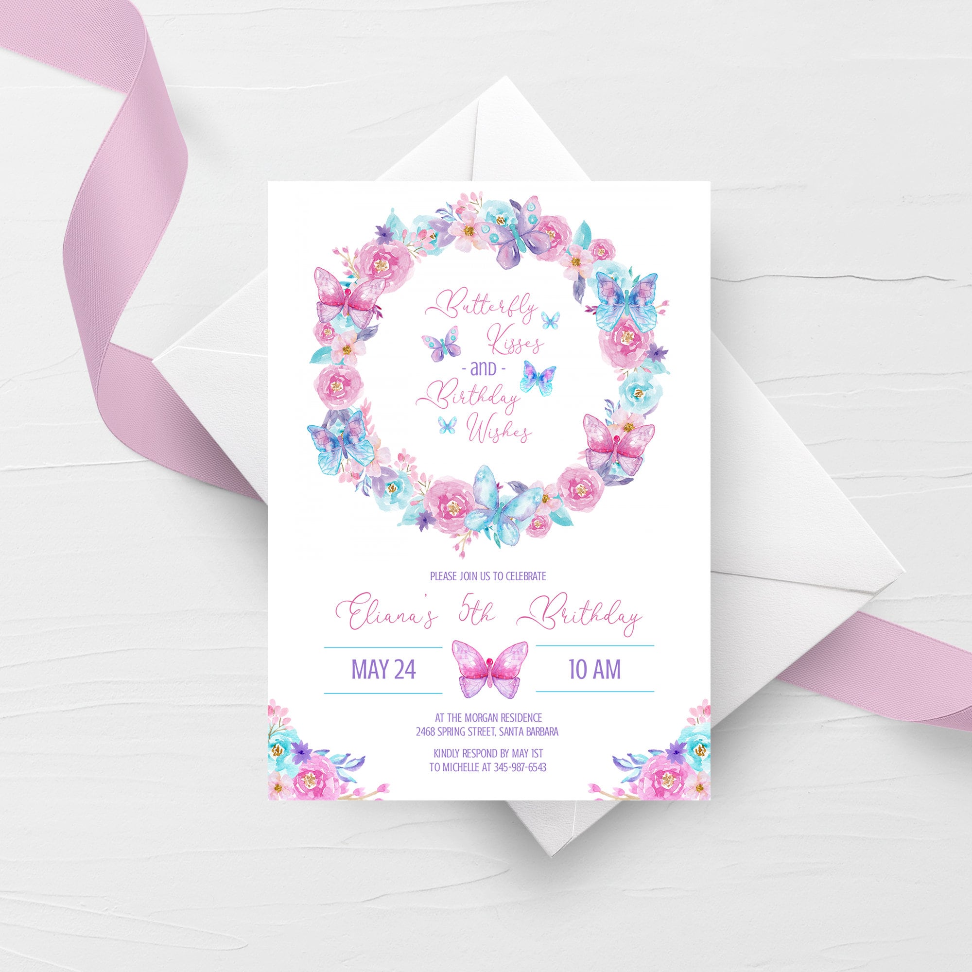 butterfly-birthday-invitation-template-printable-party-invite-editab-plumpolkadot for Butterfly Birthday Invitations Free Printable Butterfly Birthday Invitation Template, Printable Party Invite, Editab - PlumPolkaDot for Butterfly Birthday Invitations Free Printable