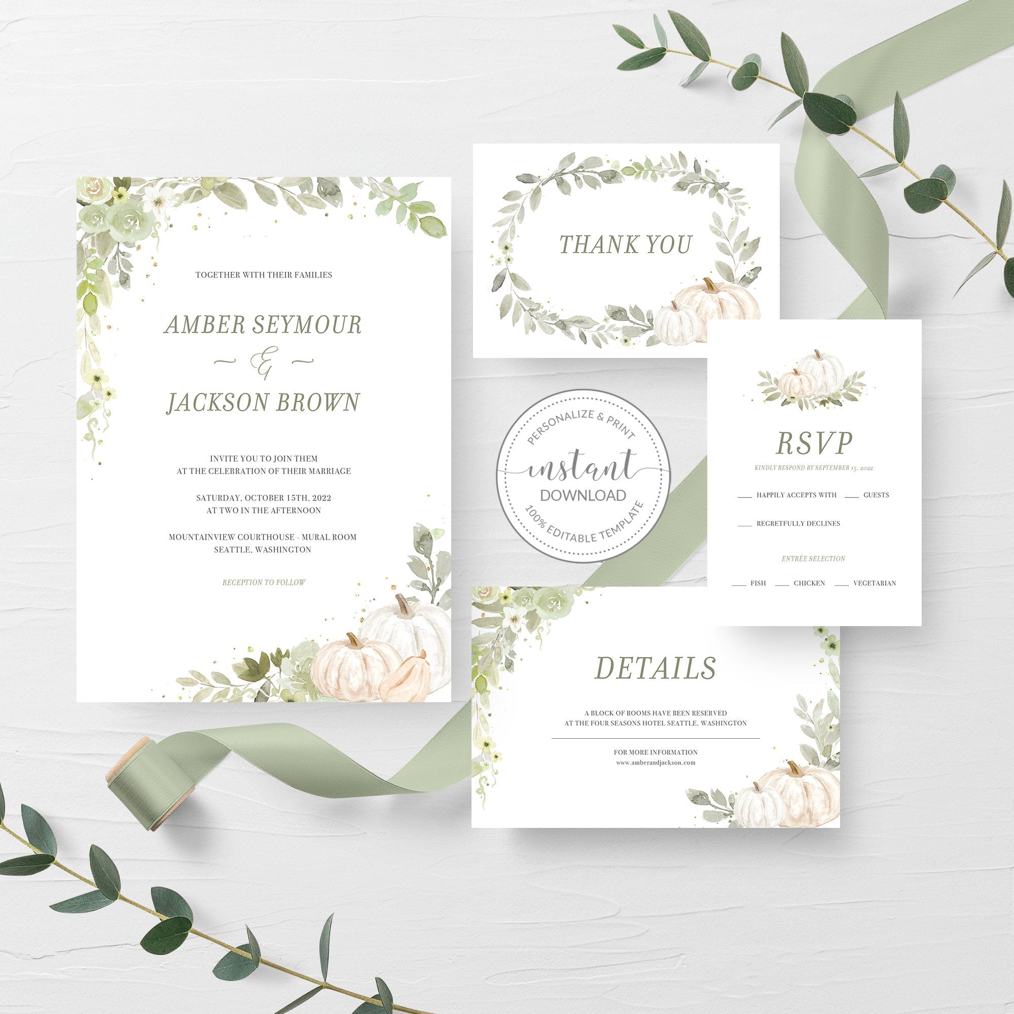 Printable Wedding Invitation Kits