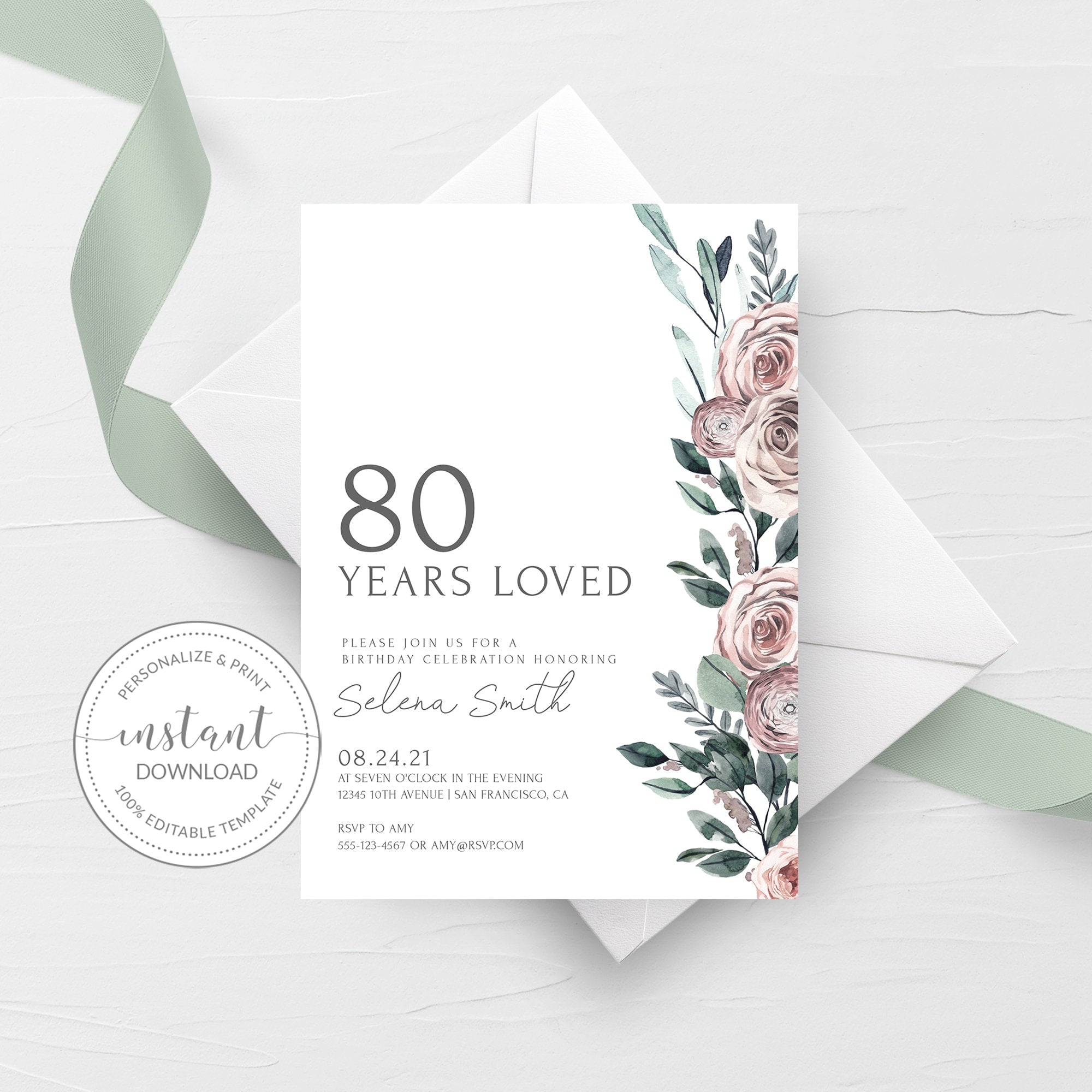 boho-rose-80th-birthday-invitation-template-printable-80-years-loved-plumpolkadot