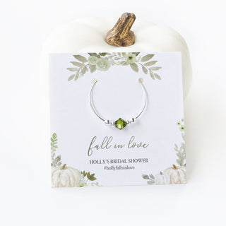 Fall Bridal Shower Favors, Wine Charm Favors, Fall In Love Wedding Shower, Greenery Pumpkin Bridal Shower Guest Gifts - PG100