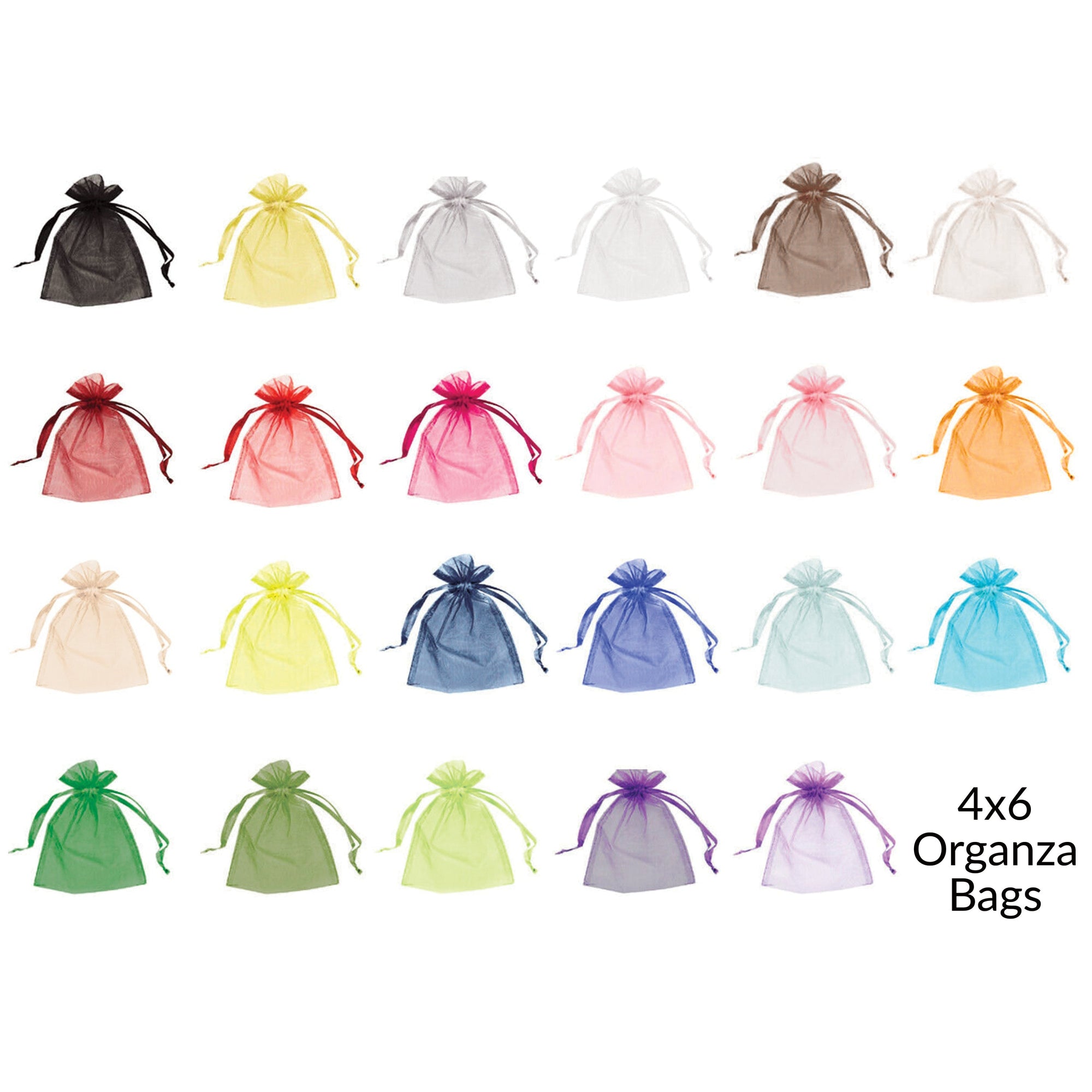 Organza Bags 4x6, Organza Favor Bags, Organza Gift Bags, Small Organza Bags, Jewelry Pouch, Drawstring Bags, Organza Wedding Favor Bags