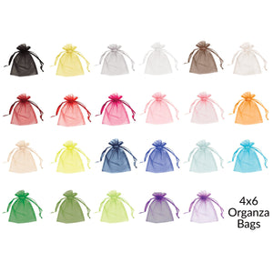 Organza Bags 4x6, Organza Favor Bags, Organza Gift Bags, Small Organza Bags, Jewelry Pouch, Drawstring Bags, Organza Wedding Favor Bags