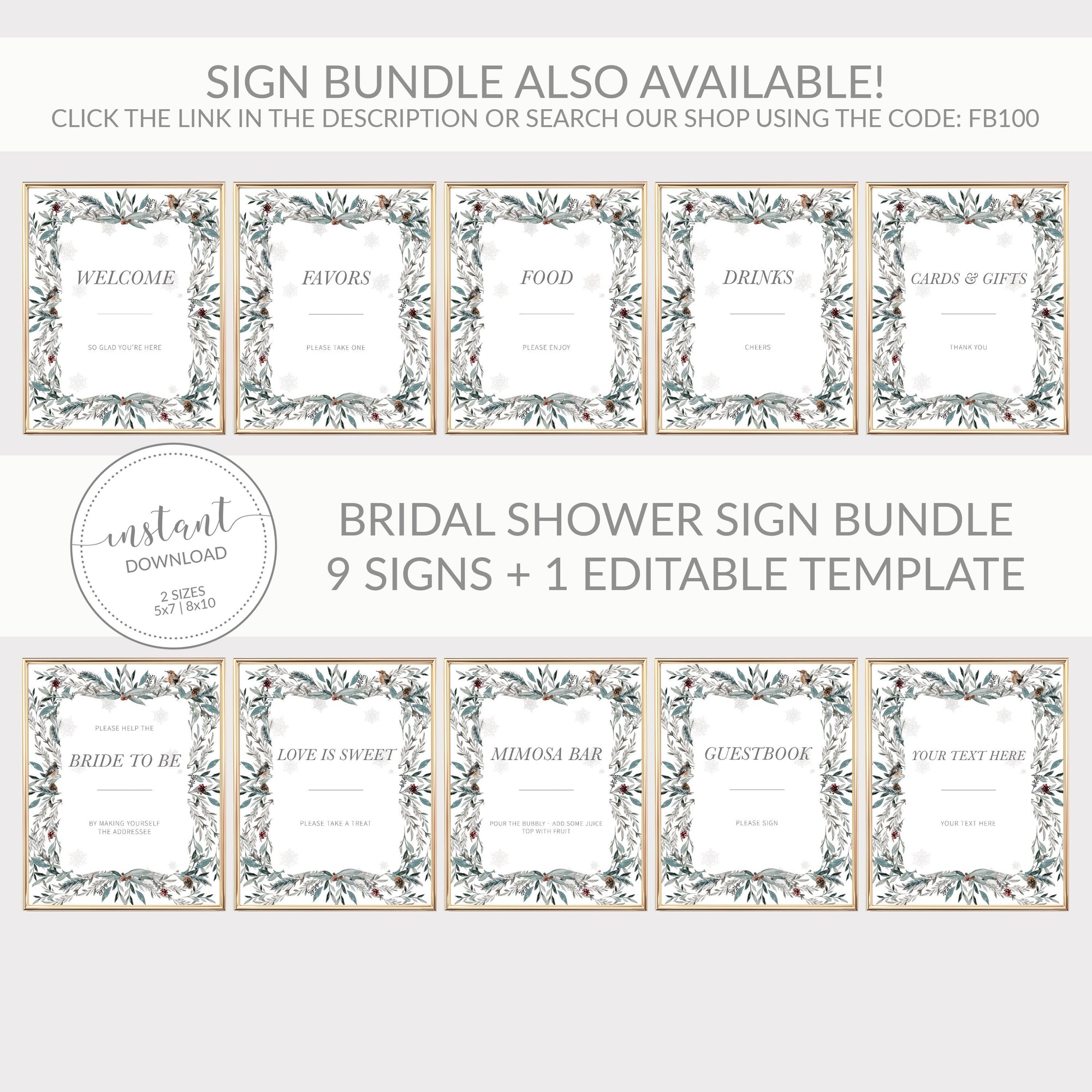 Instant Printable Mimosa Bar Kit Instant Download Wedding 