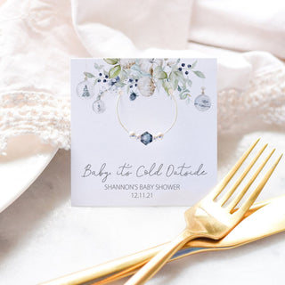 Baby It&#39;s Cold Outside Baby Shower Favors, Wine Charm Favor, Christmas Baby Shower Guest Gifts, Winter Baby Shower Thank You - AW100