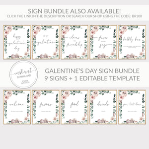 XOXO Sign Printable, Valentines Day Decor, Galentines Day Decor, Valentines Day Party Decorations, Galentines Party, INSTANT DOWNLOAD BR100
