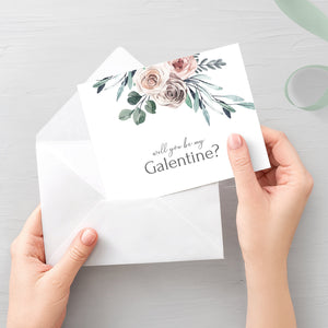 Printable Galentines Day Card Template, Happy Galentines Day Card, Editable Be My Galentine, Galentines Card DIGITAL DOWNLOAD, A2 Size BR100