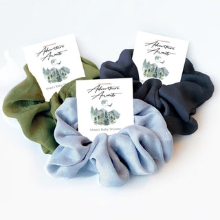 Adventure Awaits Baby Shower Favor, Hair Scrunchie Favors, Mountain Baby Shower Guest Gifts, Boy Baby Shower Party Favors