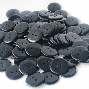 25mm Buttons, 1 Inch Round Resin Buttons, Two Hole - @PlumPolkaDot 