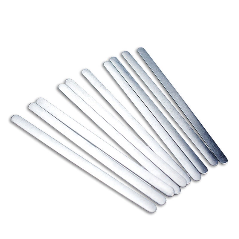 Face Mask Nose Wire Stips, Bendable Flat Metal Nose Bridge Wire With Adhesive Side 90mm x 5mm