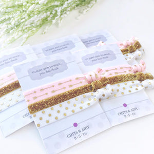 Wedding Hair Accessories - Gold Arrows & Glitter Hair Ties - Gift for the Bride - @PlumPolkaDot 